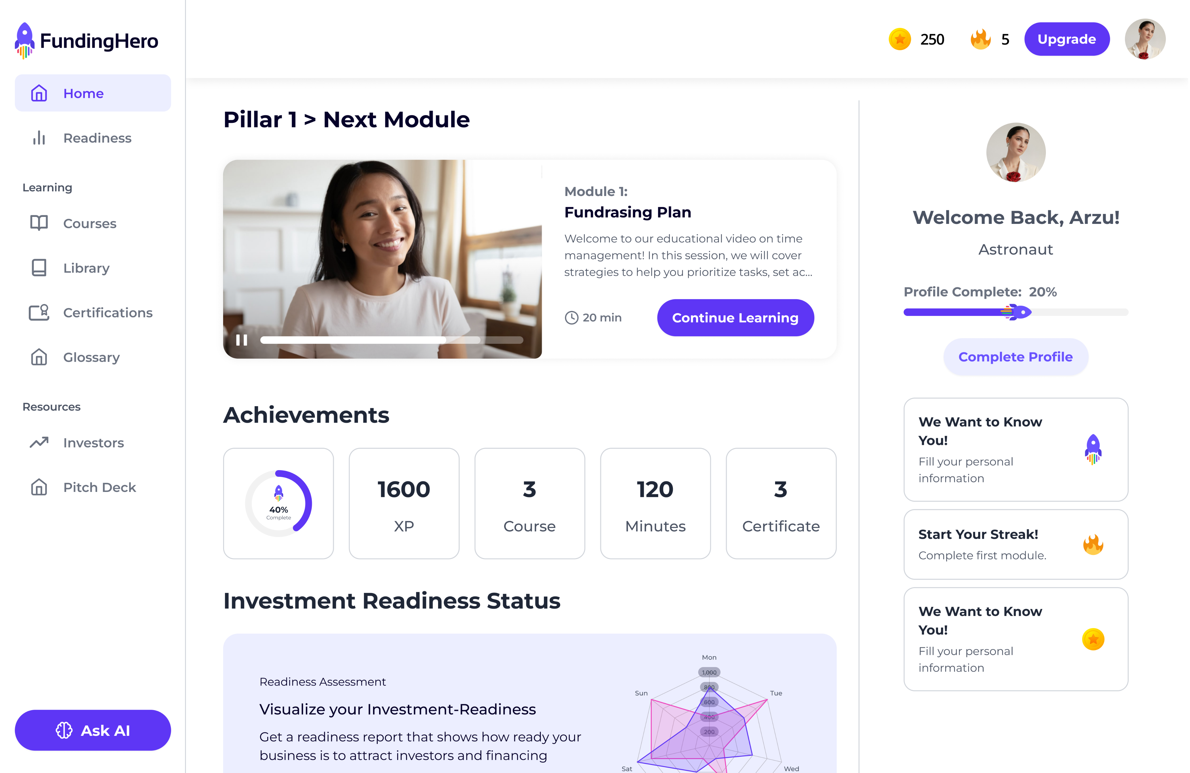 Photo of a man in a room using a tablet computer